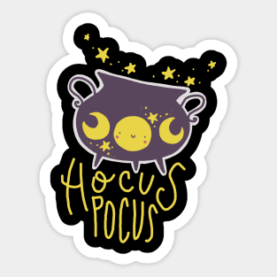 hocus pocus cauldron Sticker